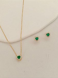 Conjunto coração em zircônia