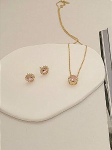 Conjunto rosa bebê