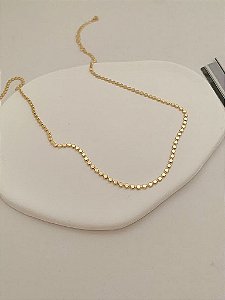 Choker bolinhas achatadas