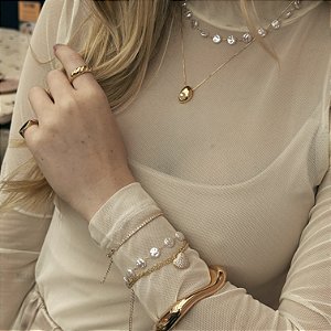 Pulseira pérolas orgânicas