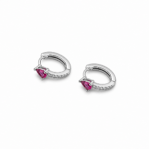 Argola gotinha pink