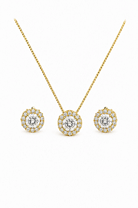 Conjunto princesa com zircônias