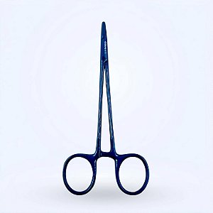 Porta Agulha Crile com Vídea Azul 14cm