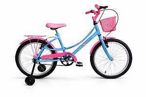 Bicicleta Feminina Aro 20 Rosa-azul Isabely