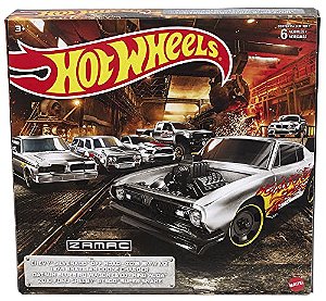 Hot Wheels Zamac Themed Multipack 2022 Edição Limitada 1/64 - Prateado