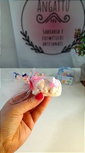 Lembrancinha Sabonete Bebê Dormindo ( com Pontinho Strass) - 10 unidades