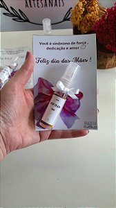 Lembrancinha Cartão Body Splash Dia das Mãe -10 unidades
