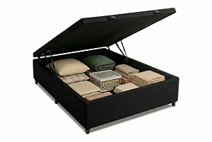 Cama Box Baú Moraes Brasil Sued Black