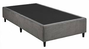 Cama Box Moraes Brasil Sued Cinza