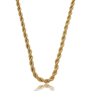 Cordão baiano dourado banho em ouro 18k