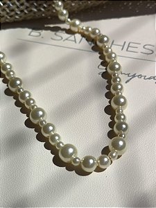 Colar perola shell