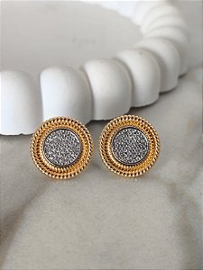 Brinco cravejado mix de banho