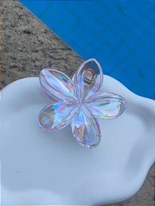Presilha para cabelo flor