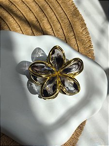 Presilha para cabelo flor