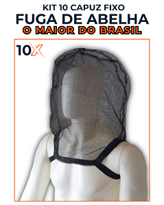 KIT 10 CAPUZ FUGA DE ABELHA FIXO