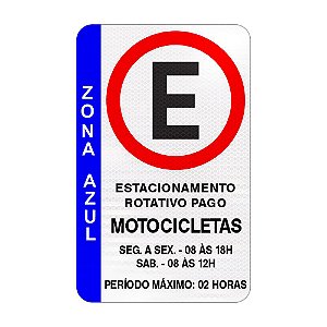 Placa de estacionamento rotativo