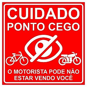 Adesivo cuidado ponto cego