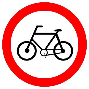 Placa circulação exclusiva de bicicletas R-34