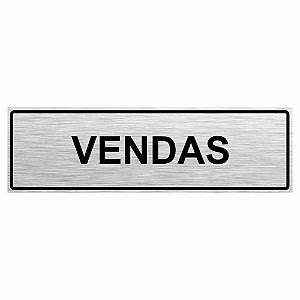 Placa de aço escovado setor de vendas