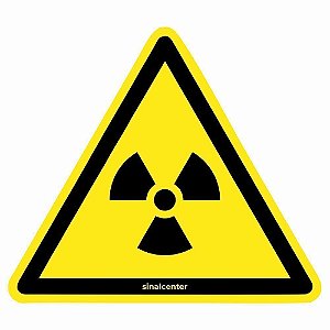 Adesivo de segurança material radioativo (10 un.)