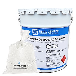 Tinta refletiva para demarcação viária à base de solvente 18 Litros