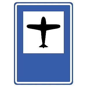Placa de serviço auxiliar aeroporto S-11