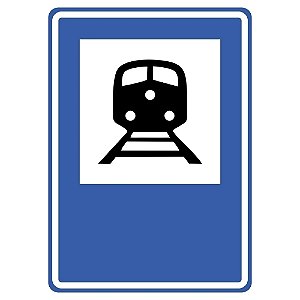 Placa de serviço auxiliar terminal ferroviário S-13