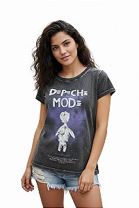 Camiseta Estonada Baby Look Depeche Mode