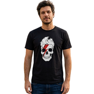 Camiseta David Bowie Skull