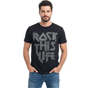 Camiseta RC Rock This Life c/ Brilho