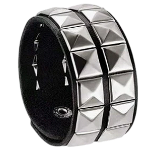 Pulseira c/ Pirâmide 2 Fileiras