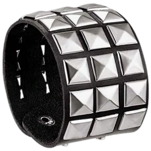 Pulseira c/ Pirâmide 3 Fileiras