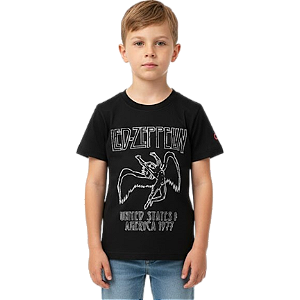 Camiseta LP Infantil Led Zepellin