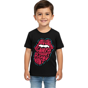 Camiseta LP Infantil Rolling Stones