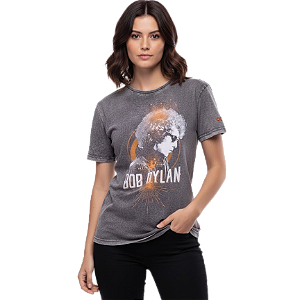 Camiseta LP Estonada Baby Look Bob Dylan