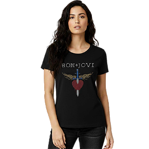 Camiseta RC Bon Jovi c/ Strass