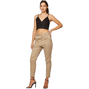 Calça Tailored Bege