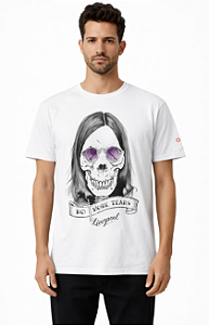 Camiseta LP Branca Skull Ozzy
