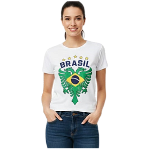 Camiseta Cavalera Baby Look Brasil Águia