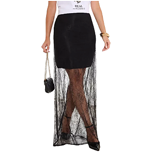Saia com Renda Longa