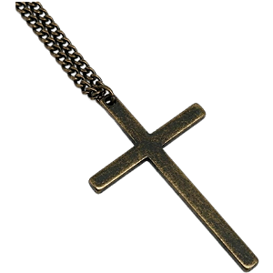 Colar Corrente Cruz Alongada