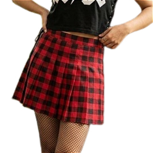 Saia Xadrez Vermelho e Preto
