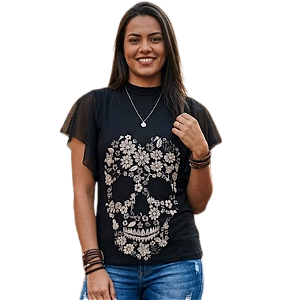 Camiseta RC Sull Flowers c/ Tule