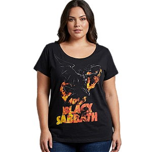 Camiseta RC Black Sabbath Fire