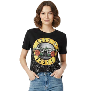 Camiseta RC Guns N' Roses c/ Strass