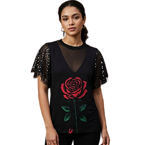 Camiseta RC Rosa com Tule