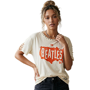 Camiseta Customizada LP The Beatles