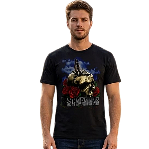 Camiseta Scorpions Skull