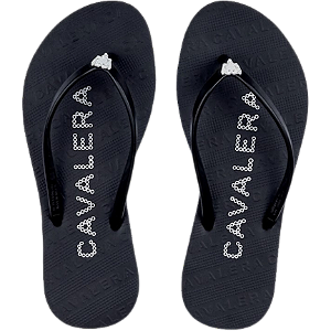 Sandália Cavalera Feminina Logo Bubble Preto Ed. Limitada