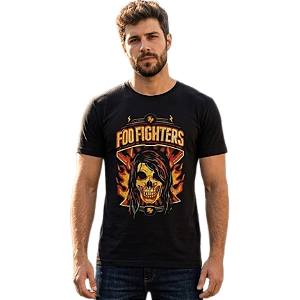 Camiseta Foo Fighters Fire
